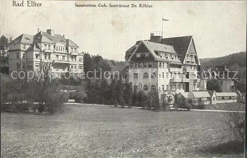 Bad Elster Sanatorium Sanitaetsrat Dr Koehler Kat. Bad Elster