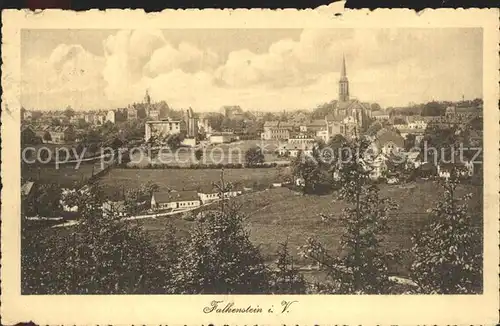 Falkenstein Vogtland Stadtblick Kat. Falkenstein Vogtland