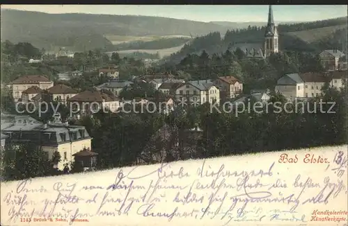 Bad Elster Ortsansicht Kirche Kat. Bad Elster