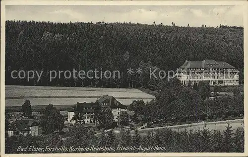 Bad Elster Forstvilla Kurheim Reichsbahn Friedr Aug Heim Kat. Bad Elster