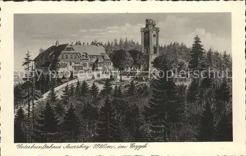 Auersberg Wildenthal Aussichtsturm und Unterkunftshaus Kat. Eibenstock