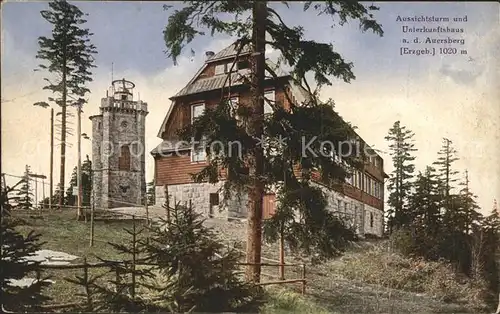 Auersberg Wildenthal Aussichtsturm und Unterkunftshaus Kat. Eibenstock