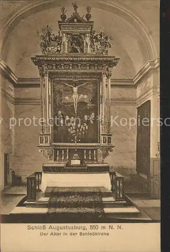 Augustusburg Schloss Augustusburg Altar in der Schlosskirche Kat. Augustusburg