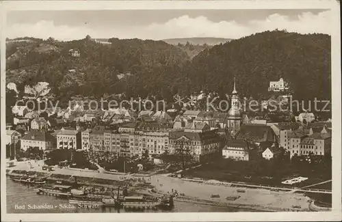 Bad Schandau Ortsansicht Elbedampfer Kat. Bad Schandau