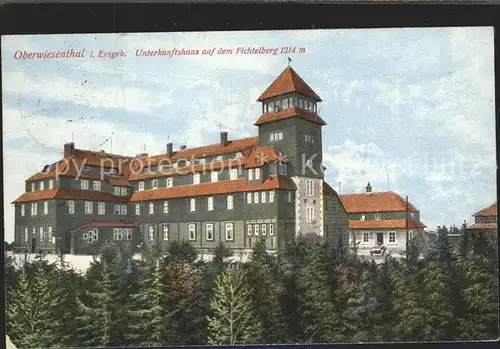 Oberwiesenthal Erzgebirge Unterkunftshaus auf Fichtelberg Kat. Oberwiesenthal