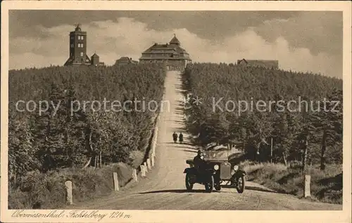 Fichtelberg Oberwiesenthal Strasse zum Fichtelberghaus Kreisheim der Turnvereins Kat. Oberwiesenthal