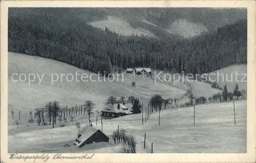 Oberwiesenthal Erzgebirge Skigebiet Kat. Oberwiesenthal