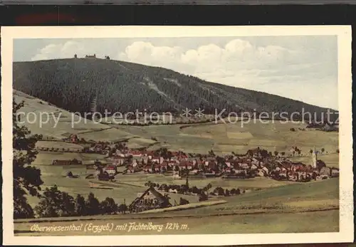 Oberwiesenthal Erzgebirge mit Fichtelberg Kat. Oberwiesenthal