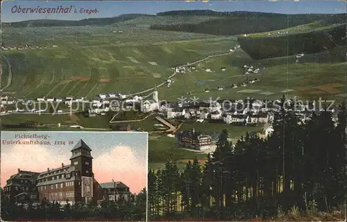 Oberwiesenthal Erzgebirge mit Fichtelberghhaus Hotel Kat. Oberwiesenthal