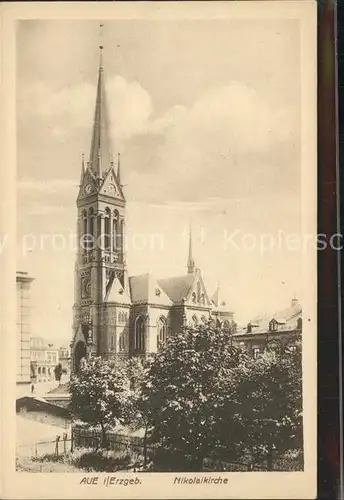 Aue Erzgebirge Nikolaikirche Kat. Aue