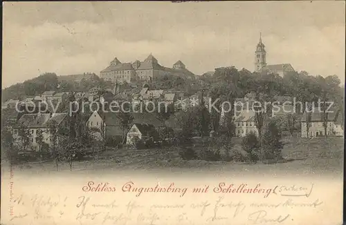 Augustusburg mit Schloss und Schellenberg Kat. Augustusburg