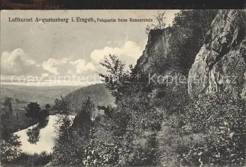 Augustusburg Felspartie beim Kunnerstein Kat. Augustusburg