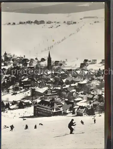 Oberwiesenthal Erzgebirge Skigebiet Kat. Oberwiesenthal