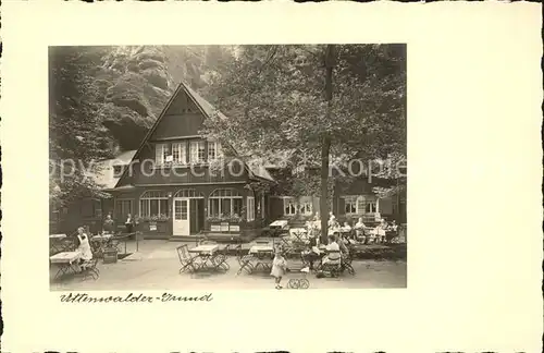 Uttewalder Grund Restaurant Kat. Wehlen