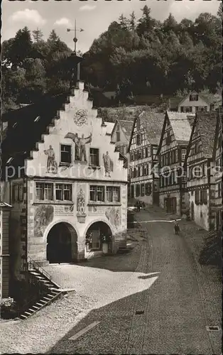 Schiltach Marktplatz Rathaus Kat. Schiltach Schwarzwald