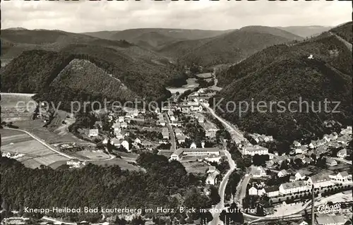 Bad Lauterberg mit Luttertal Fliegeraufnahme Kat. Bad Lauterberg im Harz