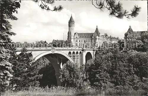 Luxembourg Luxemburg Pont Adolphe et Caisse de Epargne Kat. Luxembourg