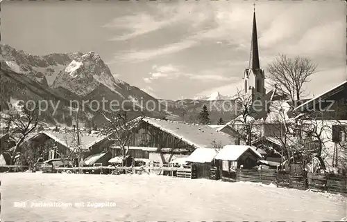 Garmisch Partenkirchen mit Zugspitze Kat. Garmisch Partenkirchen