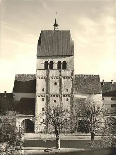Insel Reichenau Muenster Turm und Westquerhaus Kat. Reichenau Bodensee