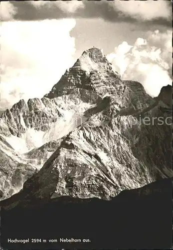 Hochvogel Blick vom Nebelhorn Kat. Bad Hindelang