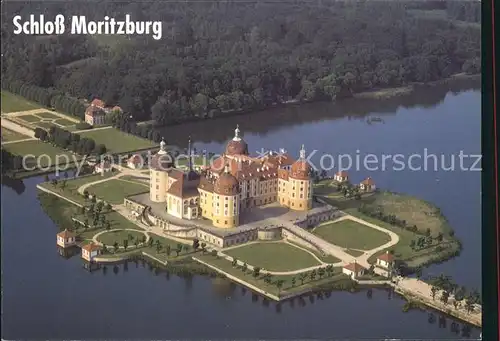 Moritzburg Sachsen Fliegeraufnahme Schloss Kat. Moritzburg Dresden