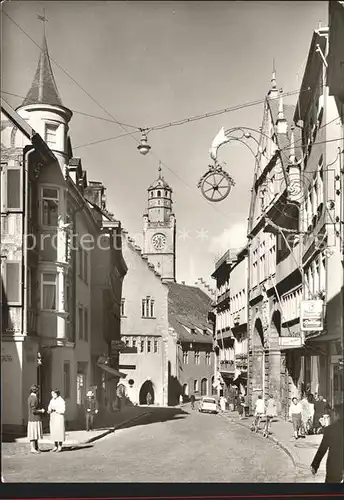 Ravensburg Wuerttemberg Marktkirche mit Blaserturm Kat. Ravensburg