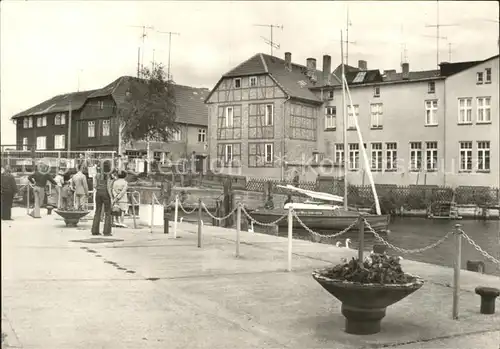 Malchow Anlegestelle Weisse flotte Kat. Malchow Mecklenburg