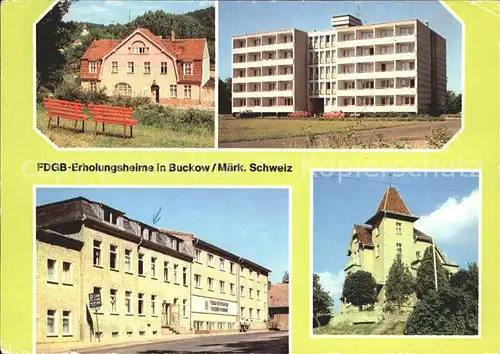 Buckow Maerkische Schweiz FDGB Erholungsheim  Kat. Buckow Maerkische Schweiz