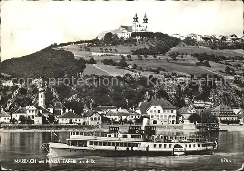 Marbach Donau Donaupartie mit Maria Taferl  Kat. Marbach an der Donau