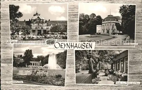 Oeynhausen Bad Kurtheater Cafe Rosengarten Kurhaus Wandelhalle Kat. Bad Oeynhausen