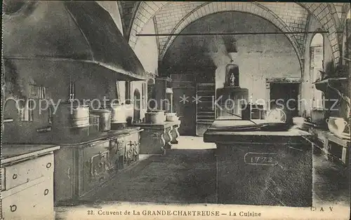 Grande Chartreuse Couvent Cuisine Kat. Saint Pierre de Chartreuse