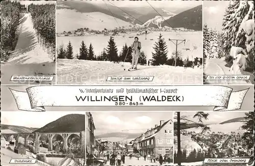 Willingen Sauerland Skilift Viadukt Skisprungschanze Kat. Willingen (Upland)