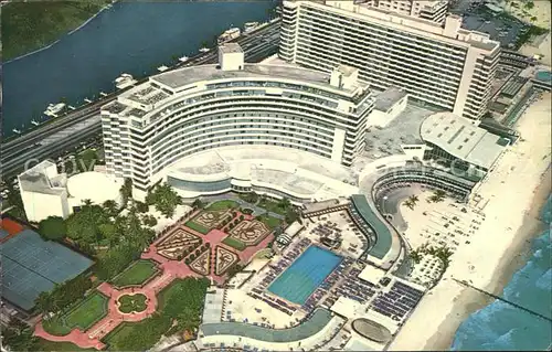 Miami Beach Fliegeraufnahme Hotel Fontainebleau Kat. Miami Beach