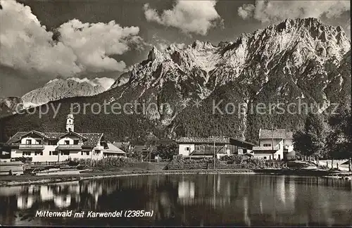 Mittenwald Karwendel Tirol Partie am See Kat. Schwaz