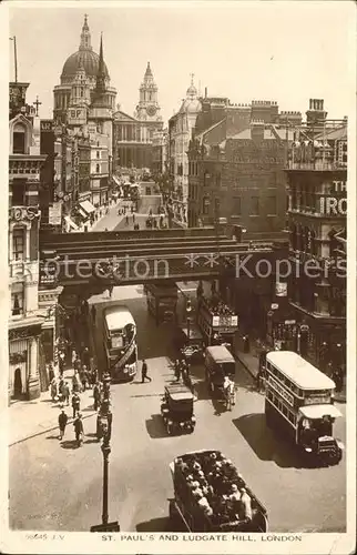 London St. Pauls and Ludgate Hill Kat. City of London