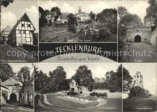 Tecklenburg Burgtor Bismarckturm Freilichtbuehne Legge  Kat. Tecklenburg