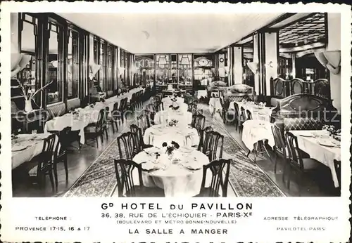 Paris Hotel du Pavillon Grand Salon Kat. Paris