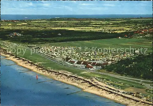 Sahlenburg Fliegeraufnahme Strand Kat. Cuxhaven