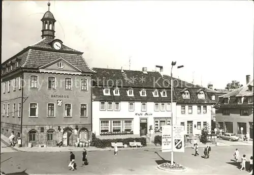 Bad Salzungen Marktplatz mit Rathaus Kat. Bad Salzungen