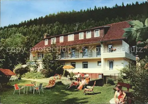 Wildemann Hotel Haus Vogelsang Kat. Wildemann Harz