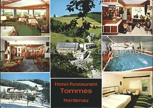 Nordenau Hotel Restaurant Tommes  Kat. Schmallenberg