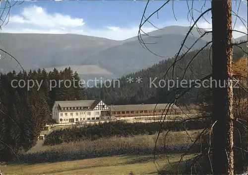 Rinsecke Hirschfreigehege Rothaargebirge Waldhausrestaurant Hotel Kat. Kirchhundem