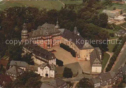 Berleburg Bad Schloss Fliegeraufnahme Kat. Bad Berleburg