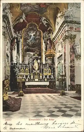 Einsiedeln SZ Altar Kirche Kat. Einsiedeln