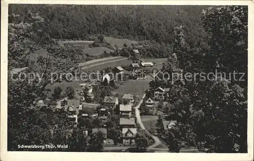 Schwarzburg Thueringer Wald Teilansicht Kat. Schwarzburg