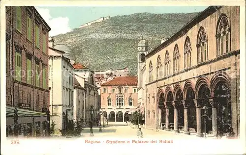 Ragusa Stradone e Palazzo dei Rettori Kat. Dubrovnik