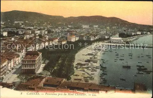 Cannes Alpes Maritimes Panorama pris du Mont Chevalier Kat. Cannes