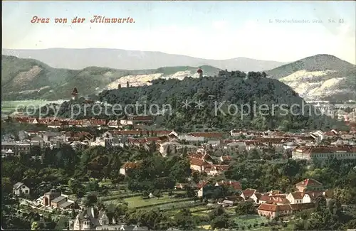 Graz Steiermark Blick von der Hilmwarte Kat. Graz