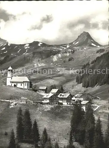 Bezau Vorarlberg Ortsblick mit Kirche Kat. Bezau