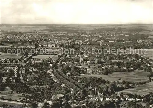 Goerlitz Sachsen Panorama von der Landeskrone Kat. Goerlitz